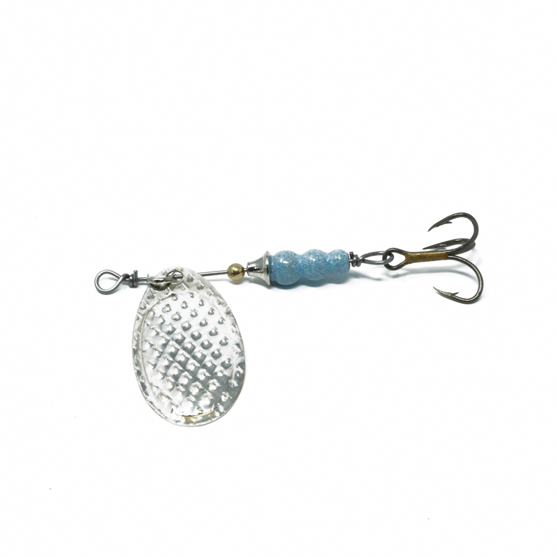 Electric Blue Trout Spinner - Skinny Trout